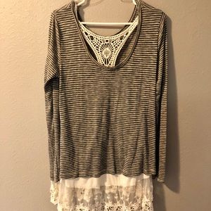 Long sleeve striped shirt